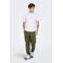 ONLY & SONS tapered fit broek ONSCAM olijfgroen