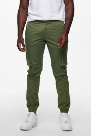 thumbnail: ONLY & SONS tapered fit broek ONSCAM STAGE  olive night