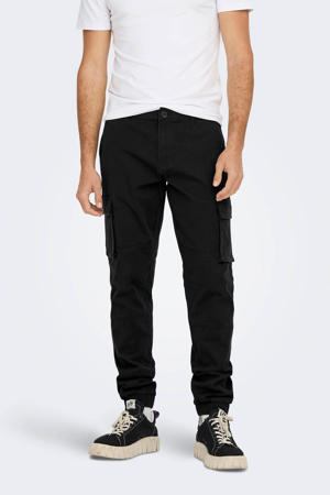 tapered fit broek ONSCAM zwart