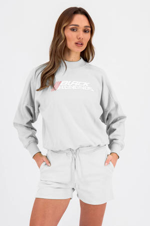 sweater ACTIVE SWEATER met tekst grijs