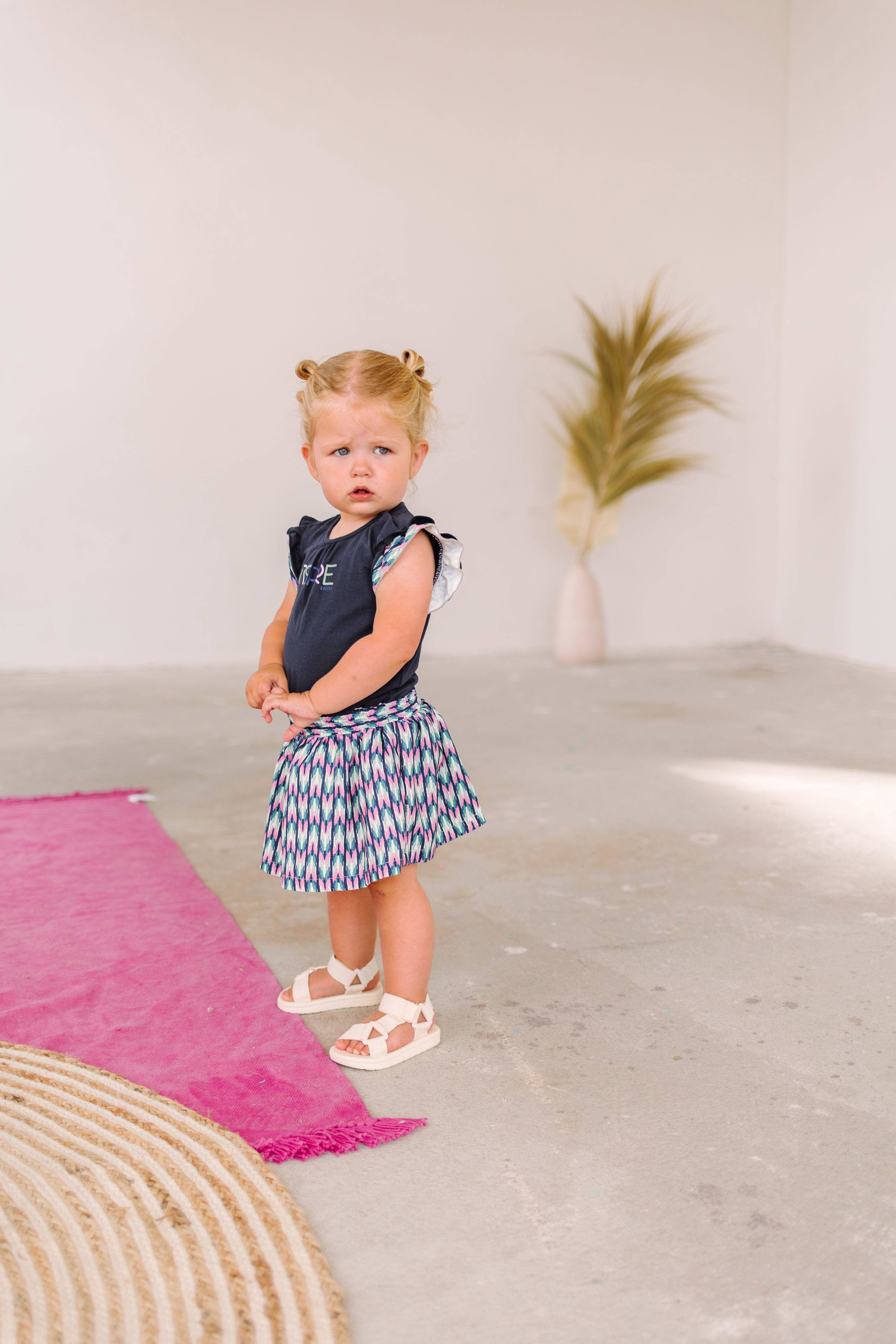 B.Nosy Baby Jurk B.Inspiring Met Tekst Donkerblauw/wit | Wehkamp