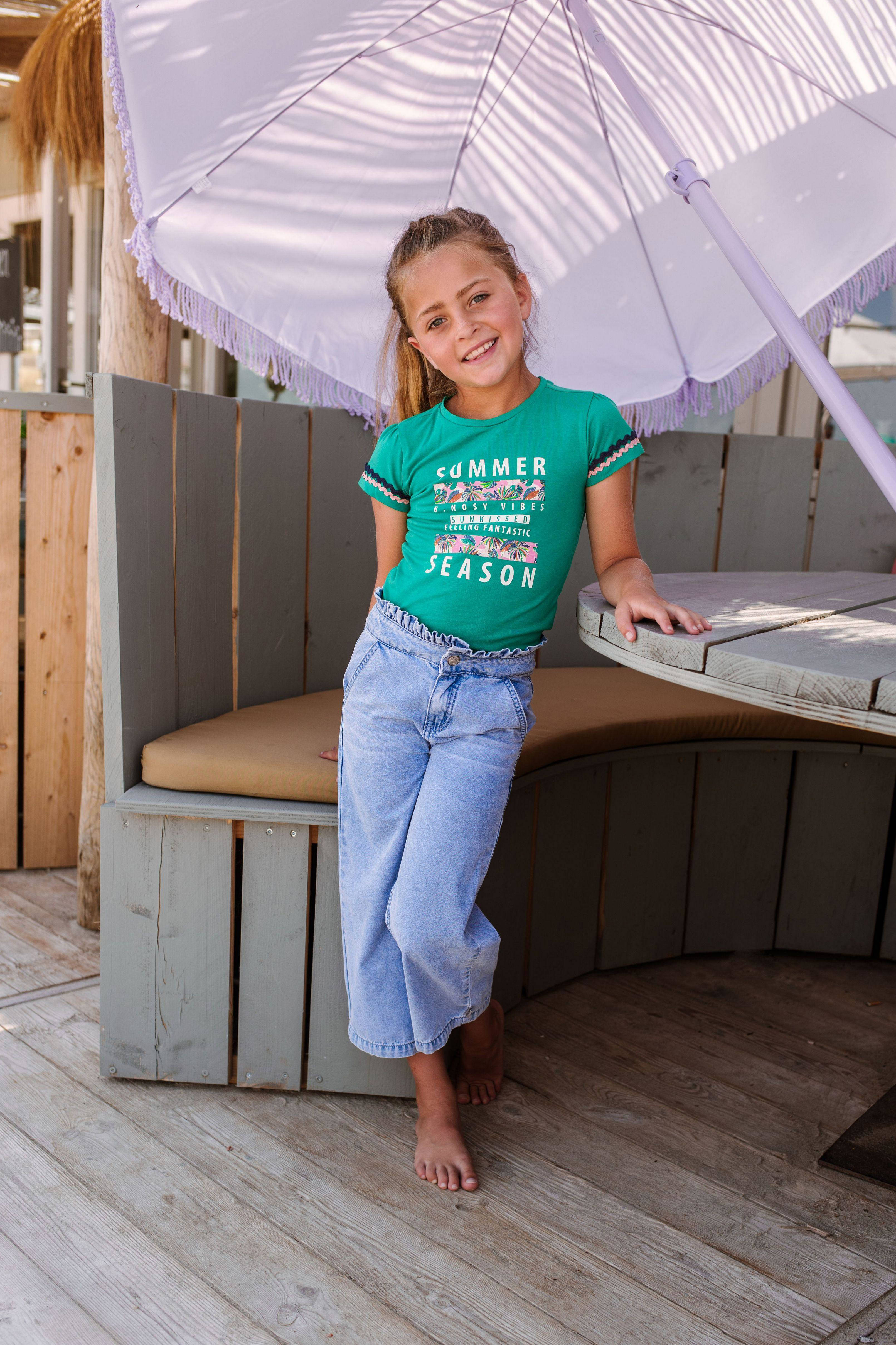 B.Nosy T-shirt B.Sunkissed Met Tekst Groen | Wehkamp