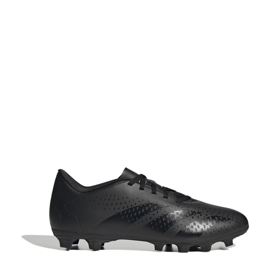 Zwarte heren adidas Performance Predator Accuracy.4 FxG Sr. voetbalschoenen van imitatieleer met veters