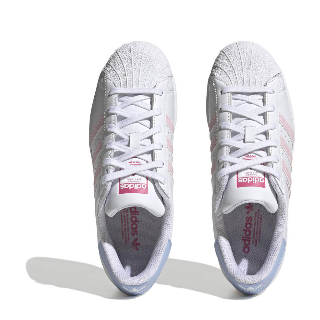 Bedienen Gymnast cilinder adidas Originals Superstar sneakers wit/roze | wehkamp