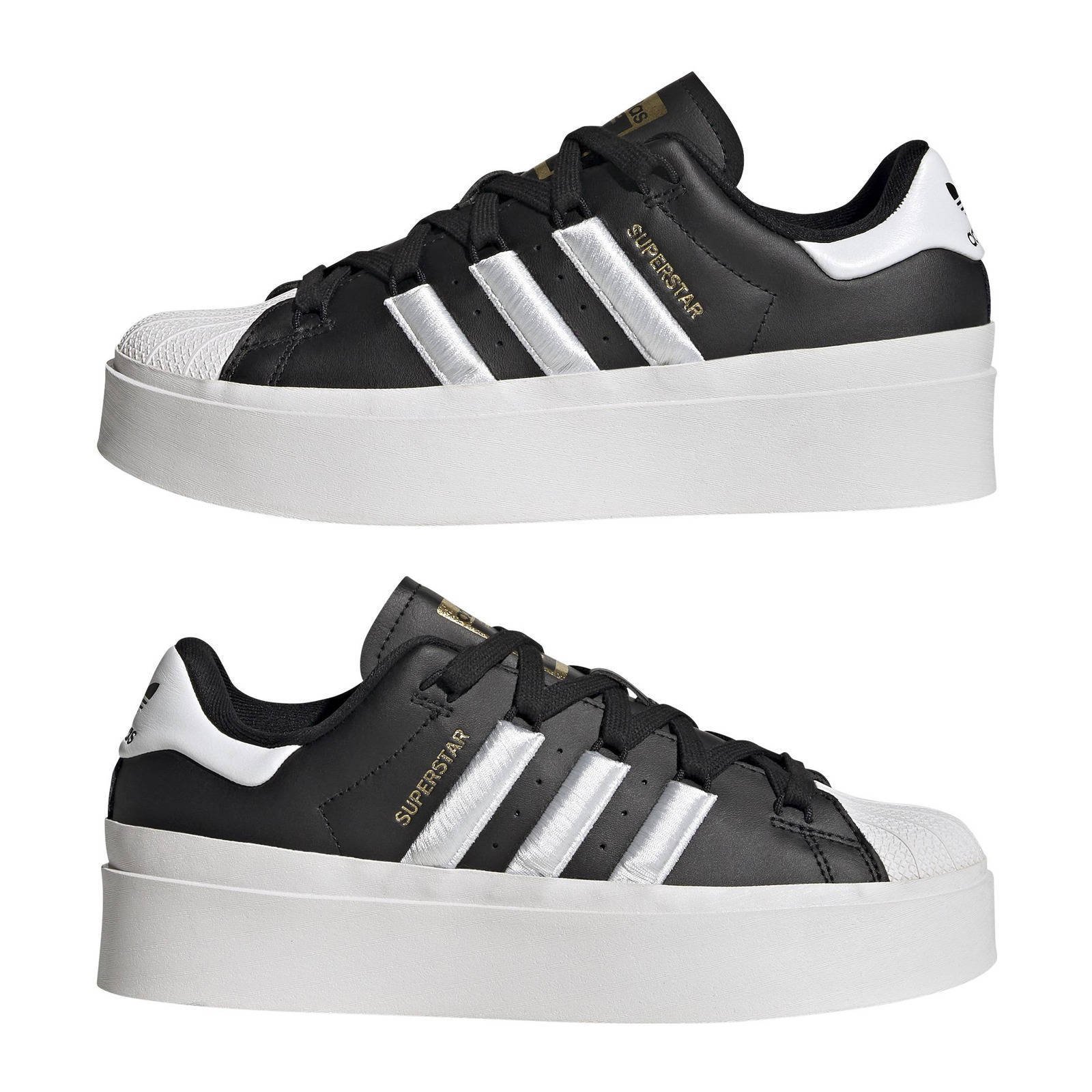 adidas Originals Superstar sneakers zwart zilver wehkamp