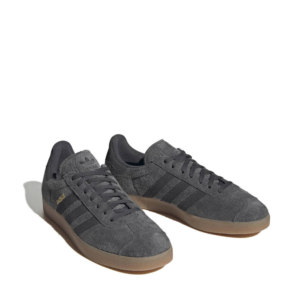 Voel me slecht sociaal plannen adidas Originals Gazelle sneakers grijs/antraciet | wehkamp