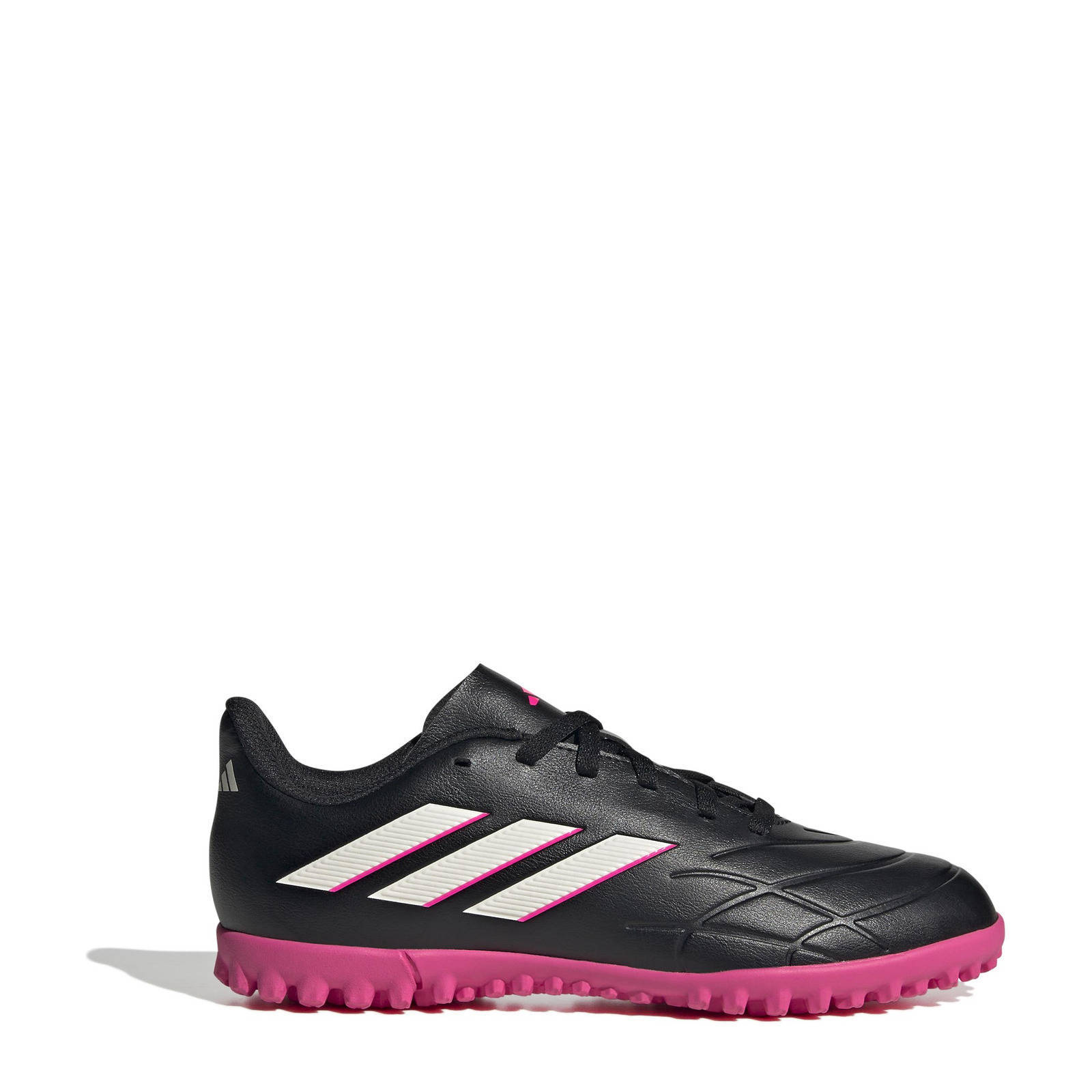 adidas Performance COPA PURE.4 Turf voetbalschoenen zwart/wit/fuchsia |  wehkamp