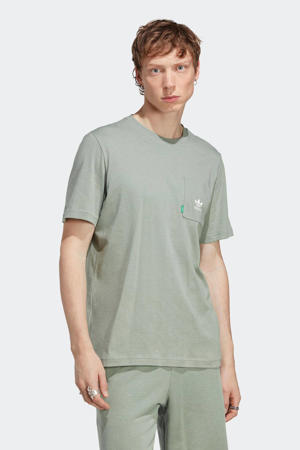 T-shirt Essentials+ grijsgroen