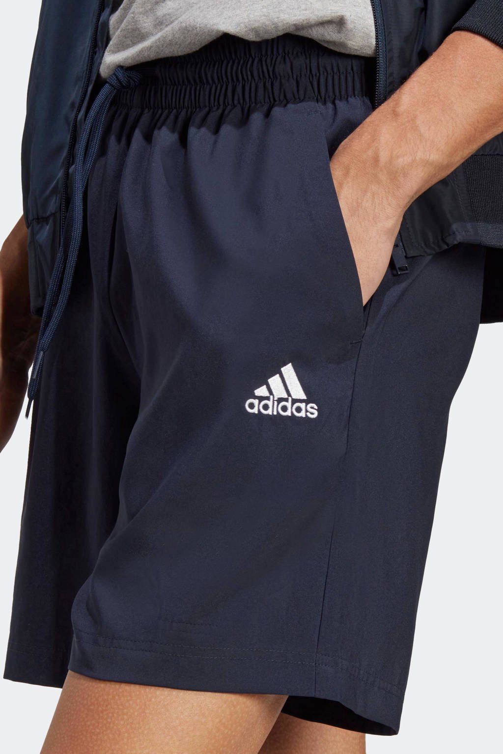 adidas Sportswear sportshort donkerblauw/wit |