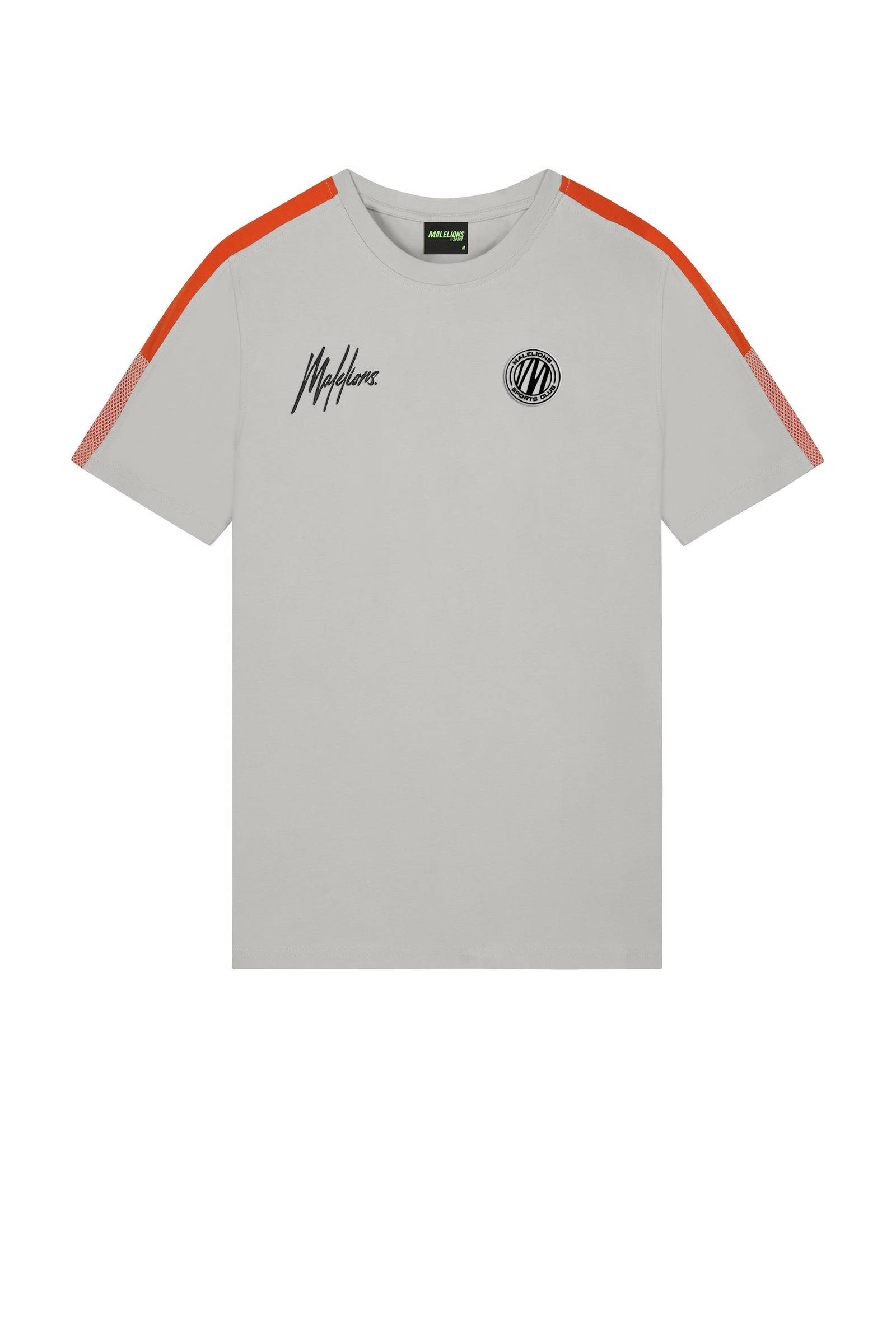 sport T shirt grijs oranje