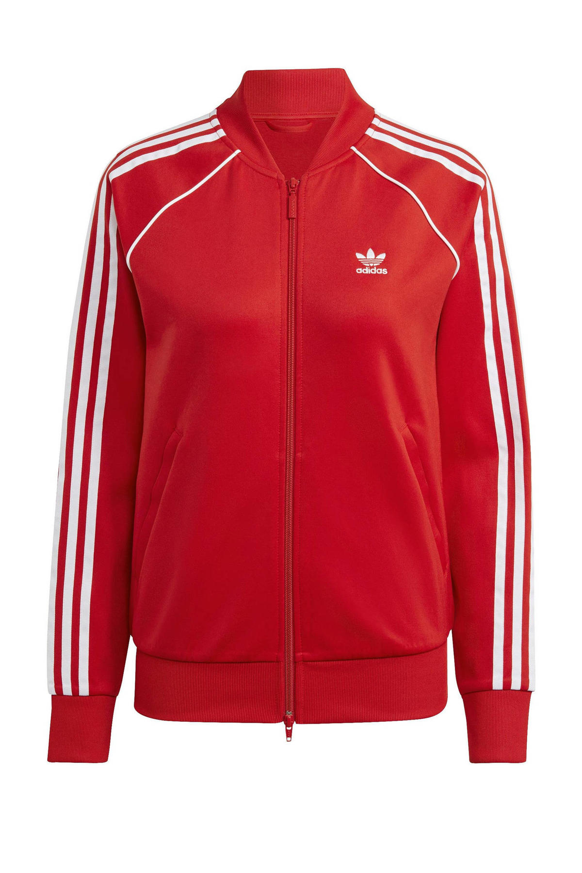 adidas Originals vest rood wehkamp