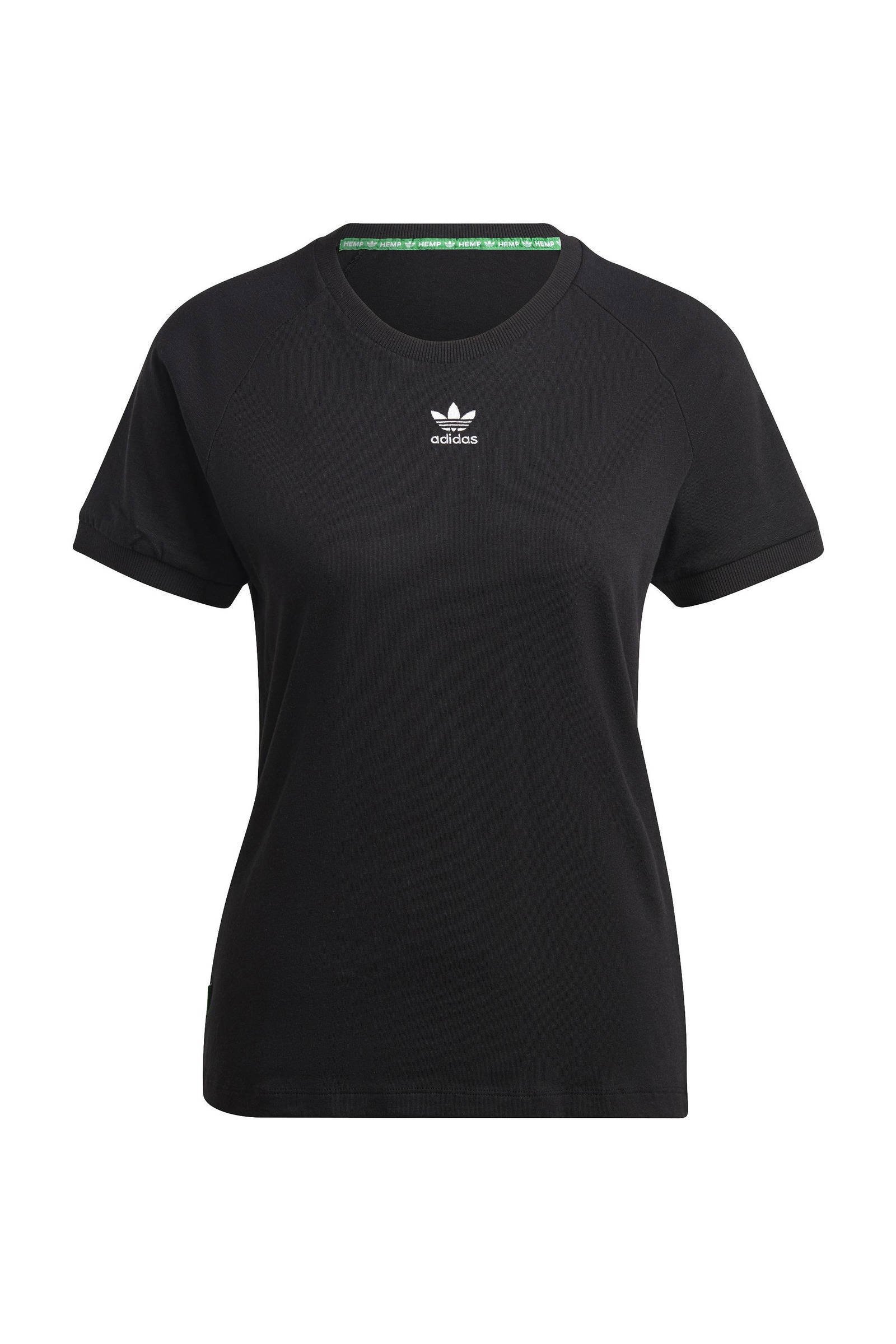 Adidas shirt outlet zwart wit dames