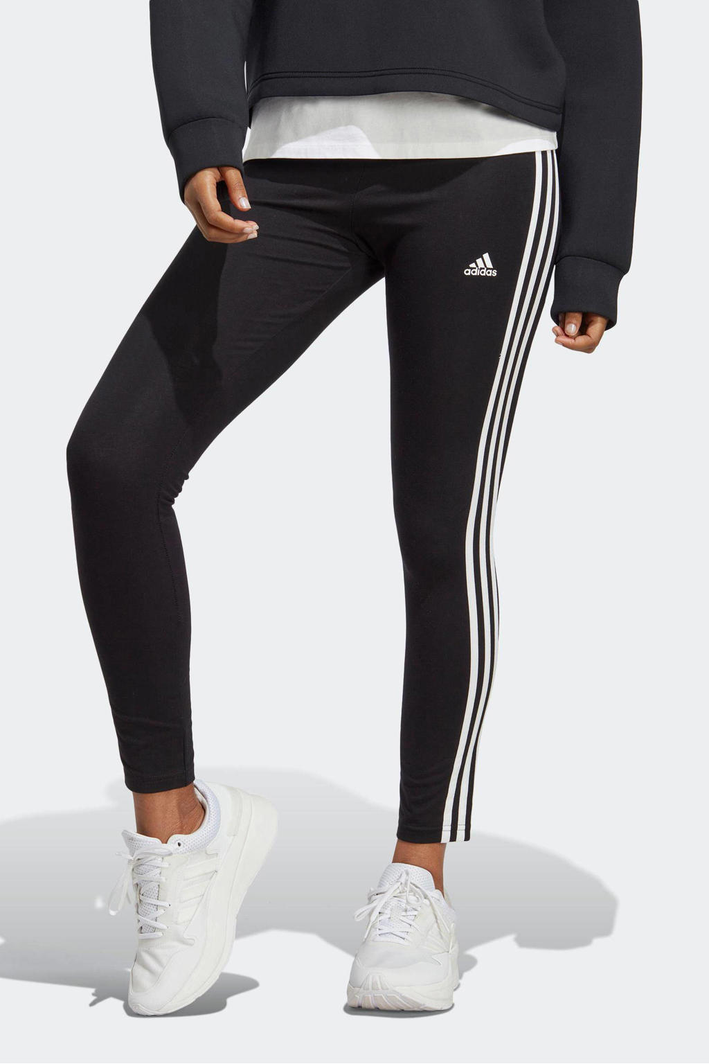 adidas Sportswear legging zwart/wit wehkamp
