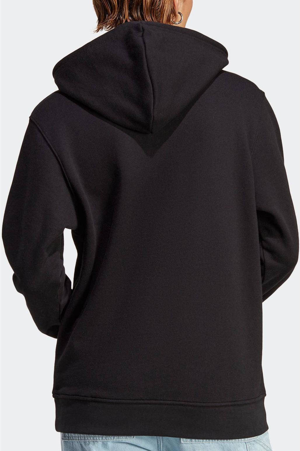 Adidas plain 2025 black hoodie