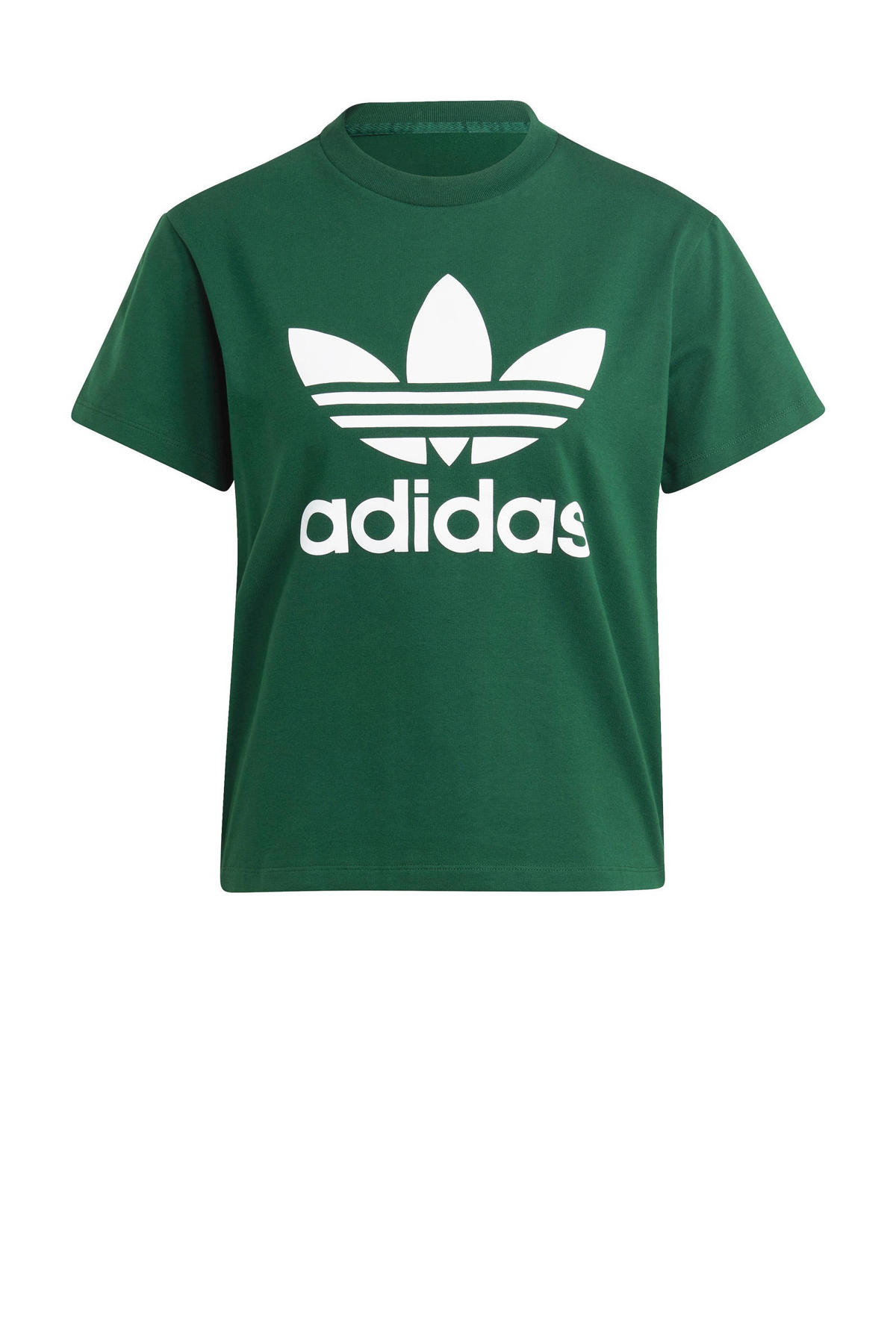 adidas Originals Tshirt donkergroen wehkamp