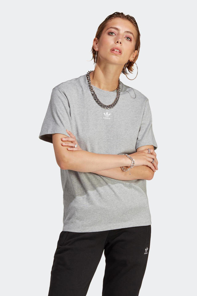 waarheid Klooster Drank adidas Originals T-shirt grijs | wehkamp