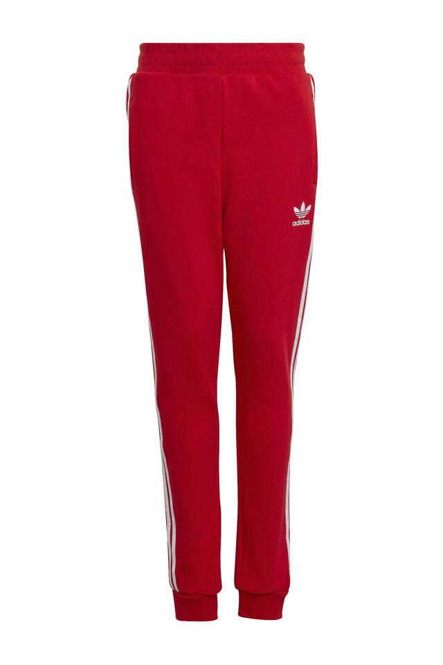 Postcode Hijgend Door adidas Originals regular fit joggingbroek Adicolor donkerrood/wit | wehkamp