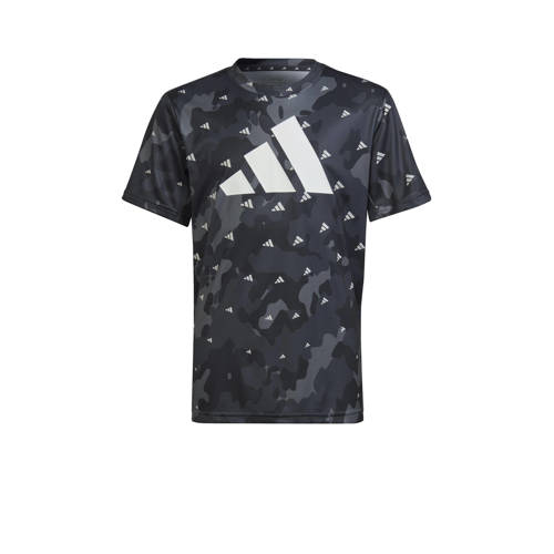 adidas Sportswear T-shirt grijs/zwart/wit