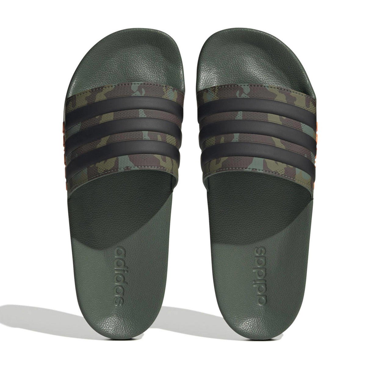 Wat Gehakt zuiden adidas Sportswear Adilette Shower badslippers zwart/groen/oranje | wehkamp