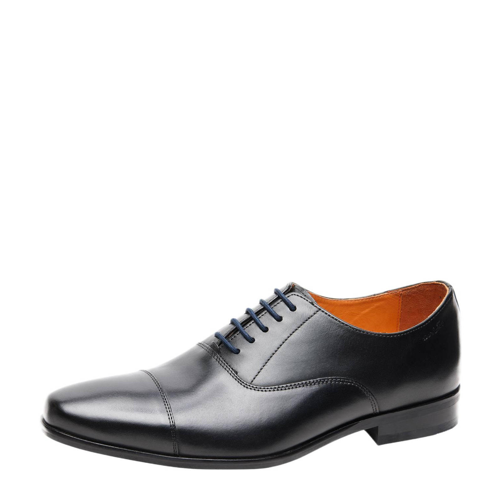 Van Lier Rhodes leren veterschoenen zwart | wehkamp