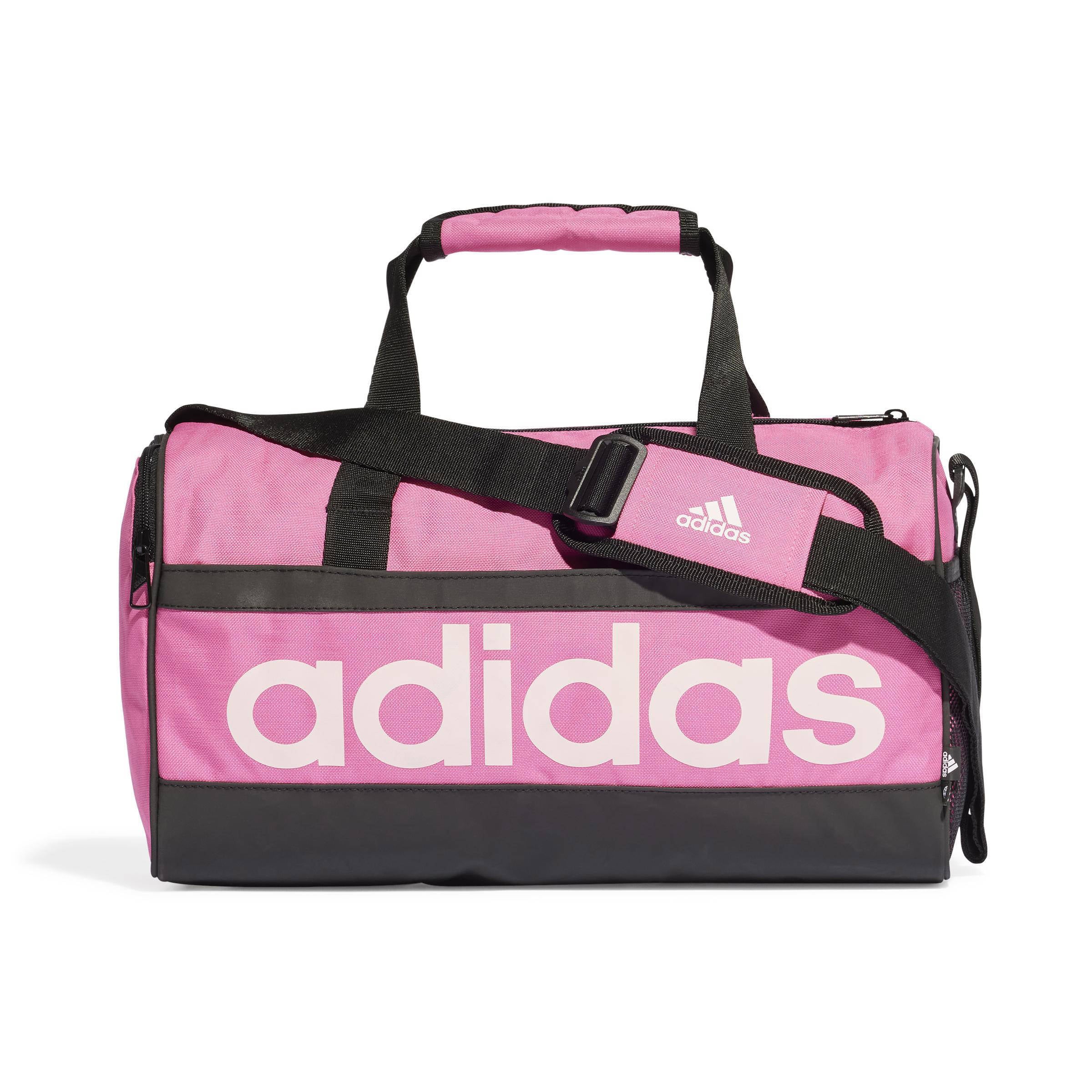 adidas Performance sporttas Linear Duffle XS 14L roze/zwart/wit | wehkamp