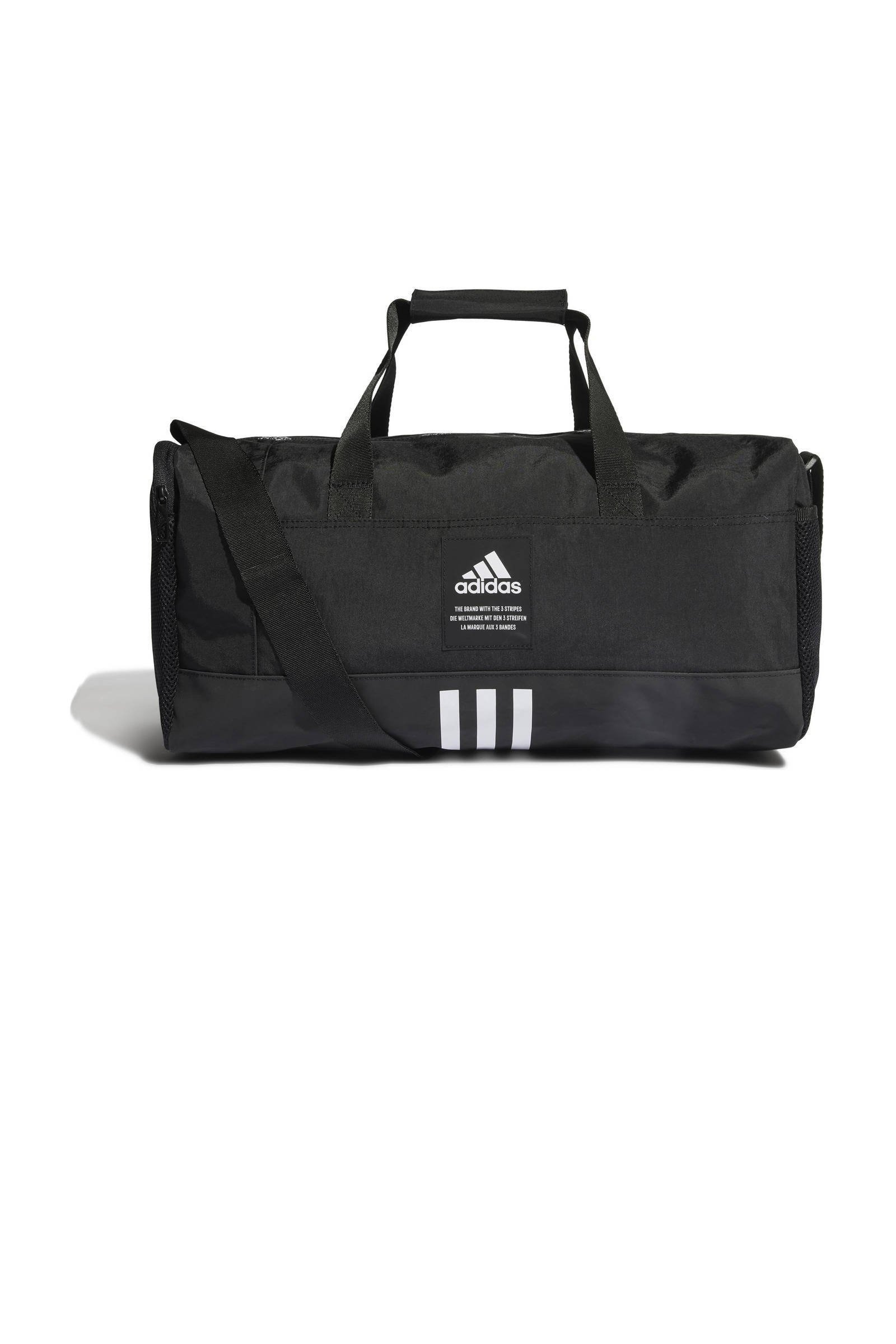 adidas Performance sporttas zwart wit wehkamp