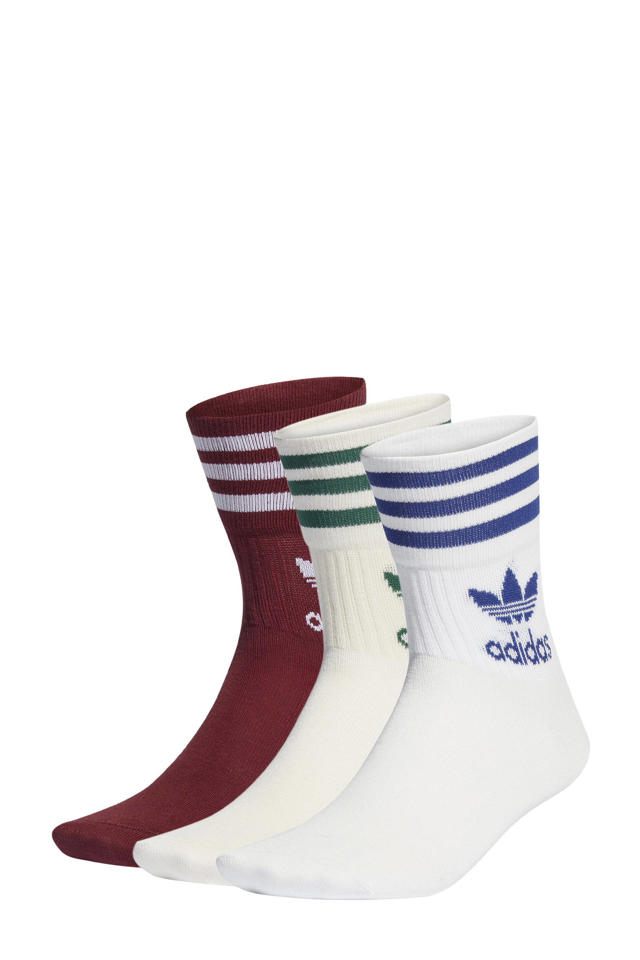 adviseren Ijzig Meenemen adidas Originals Adicolor sokken set van 3 - wit/blauw/donkerrood | wehkamp