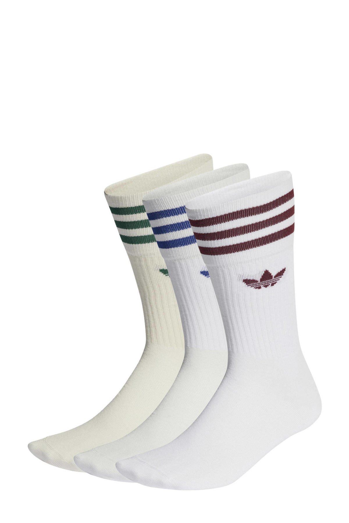 pedaal Jachtluipaard Toevoeging adidas Originals Adicolor sokken - set van 3 wit/rood/blauw/groen | wehkamp
