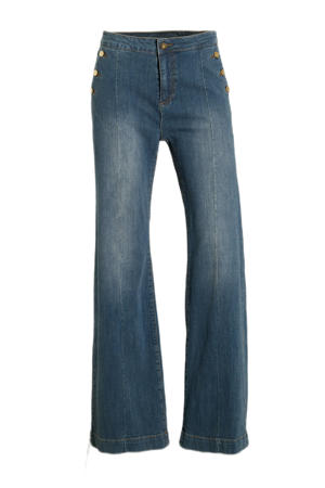 high waist wide leg jeans blauw