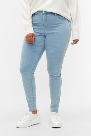 high waist super slim fit AMY jeans lichtblauw