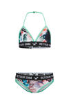 Groen/zwart/roze