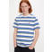Levi's gestreept T-shirt original housemark  wit
