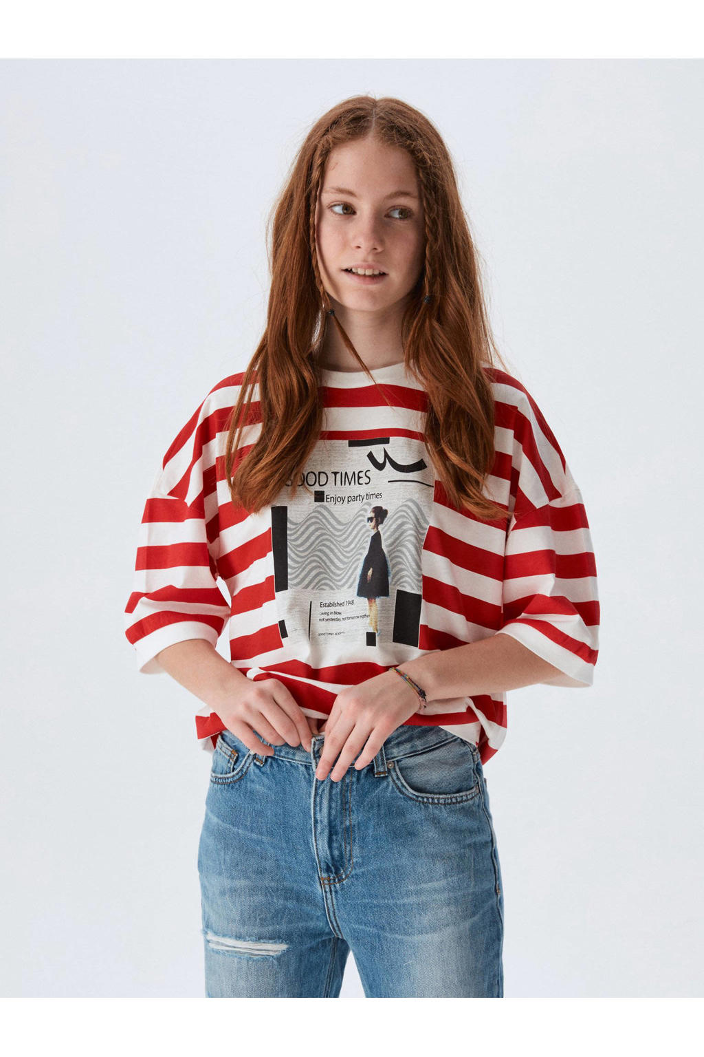 LTB high waist straight fit jeans Oliva G pixie wash