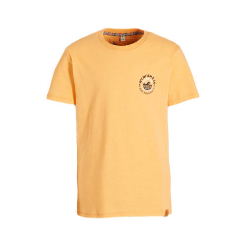 Wildfish T-shirt Marick van biologisch katoen oranje