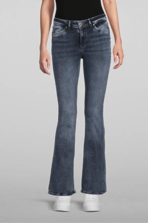 flared jeans Michelle zwartblauw