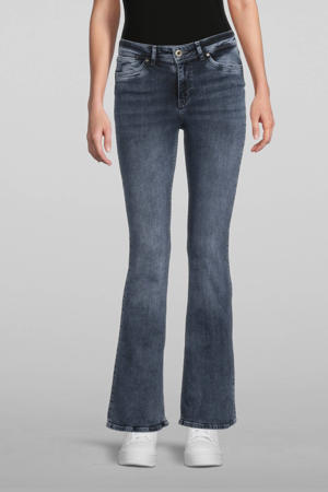 flared jeans Michelle zwartblauw