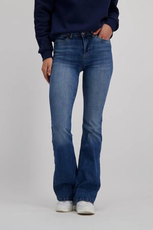flared jeans Michelle donkerblauw