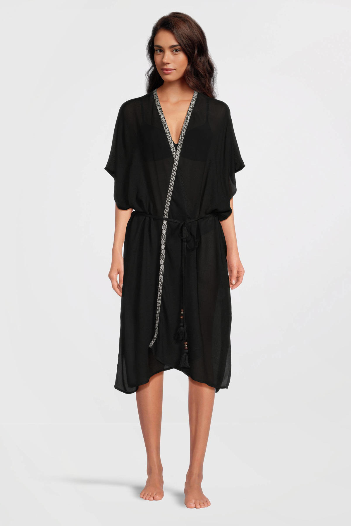 BEACHWAVE kaftan zwart kopen? in huis wehkamp