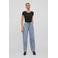 VILA high waist straight fit jeans VIKELLY light blue denim