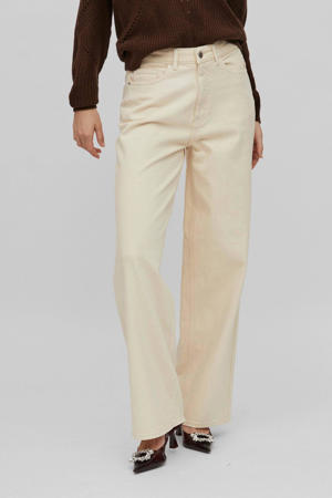 high waist wide leg jeans VIFREYA crème