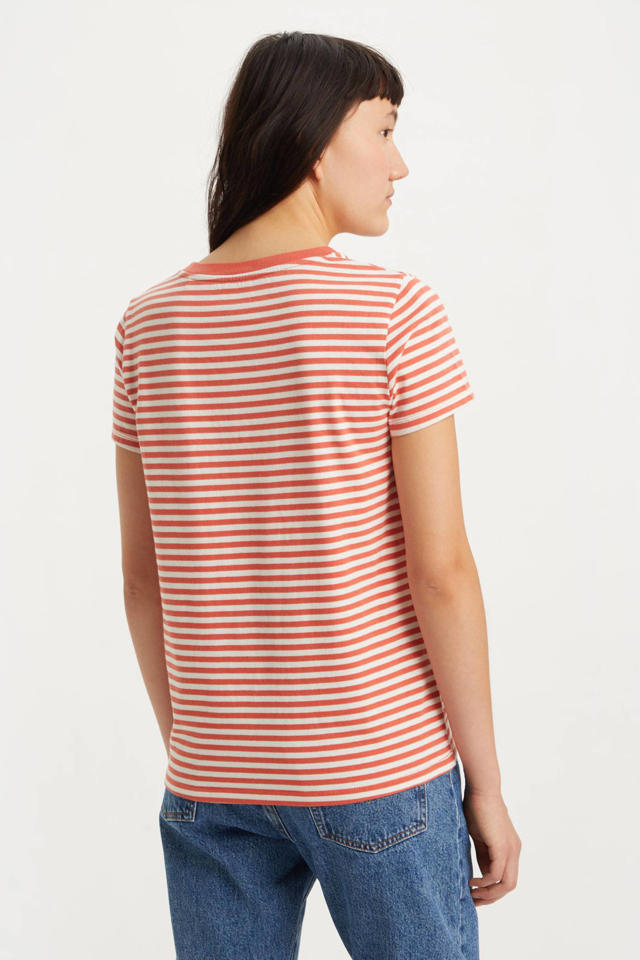 visie In zoomen Atticus Levi's gestreept T-shirt rood/wit | wehkamp