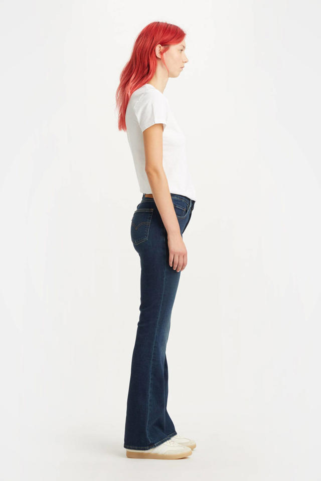 Levi's® 726™ HIGH RISE FLARE JEANS - Flared Jeans - night is black/gemêleerd zwart