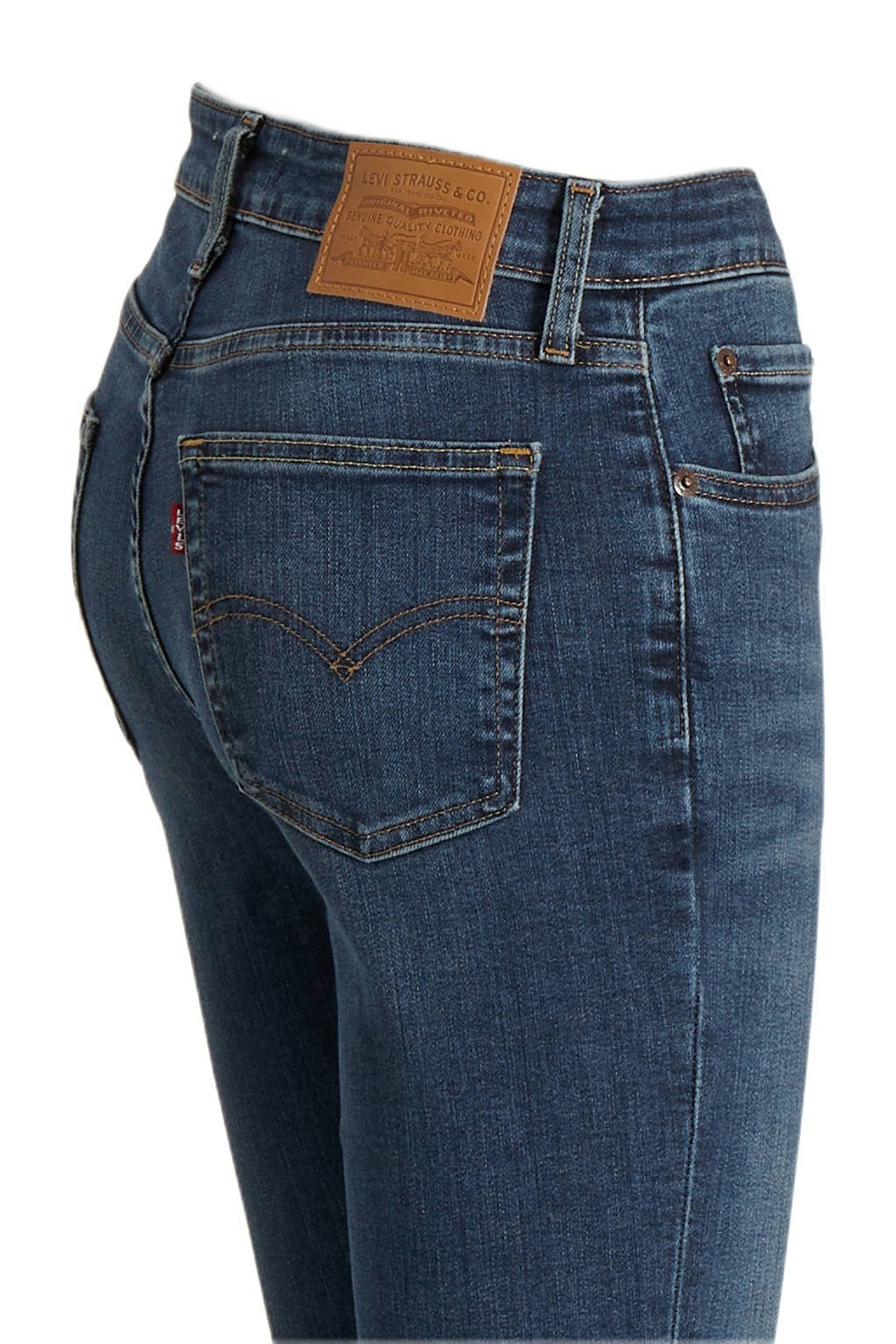 Levi's 725 high waist bootcut jeans dark blue denim wehkamp