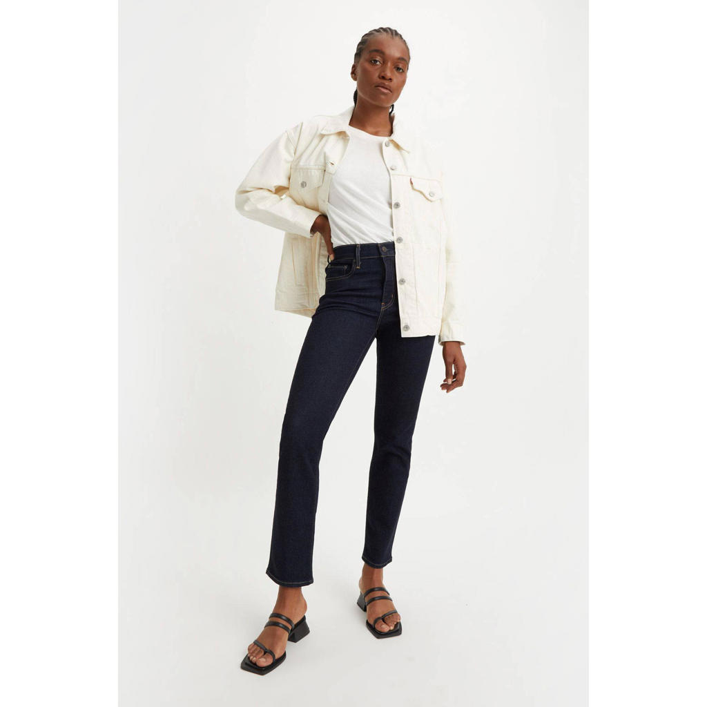Levi's 724 straight leg jeans - donkerblauw
