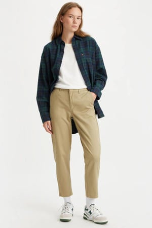 Essential Chino Pants cropped regular fit broek beige