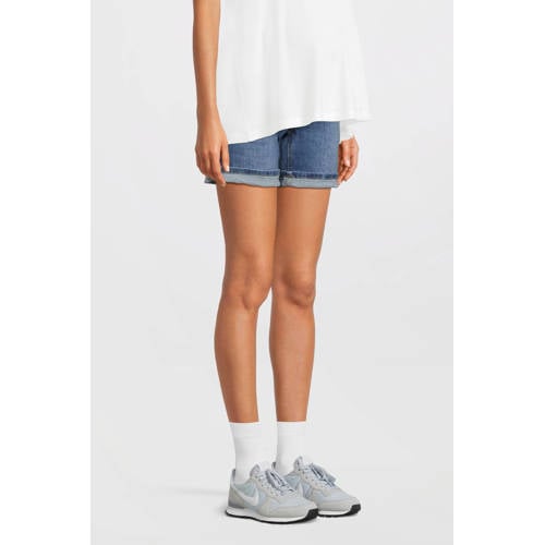 LOVE2WAIT slim fit denim short donkerblauw afbeelding