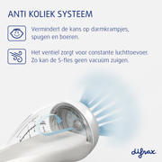 thumbnail: Difrax Brede S-Babyfles Anti Koliek - 310 ml - Lichtbruin - Anti Colic tegen krampjes