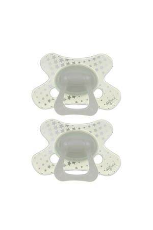 Difrax Natural Fopspeen - 12+ Maanden - Glow in the Dark - 2 st.