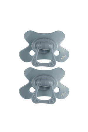 Natural Fopspeen - 6+ Maanden - Grijs - 2 stuks