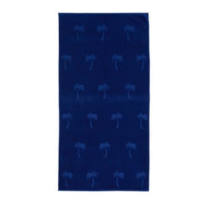 strandlaken Palm (donkerblauw) (200x100 cm)